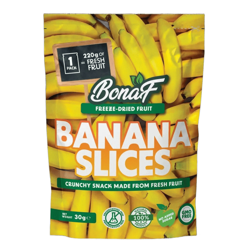 Bonaf Freeze Dried Fruit Banana Slices 30g – Biorganic
