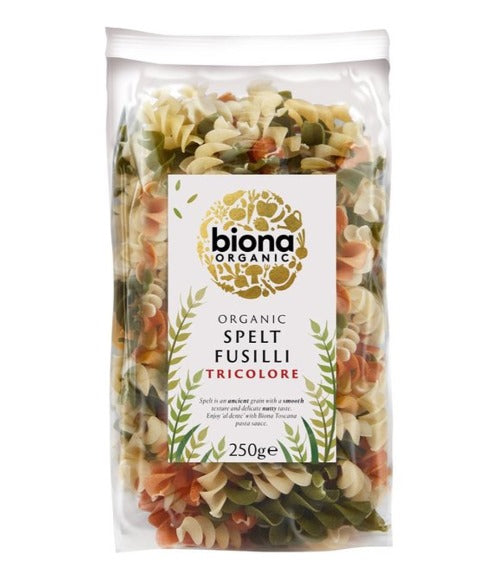 Biona Organic Spelt Fusilli Tricolore 250g