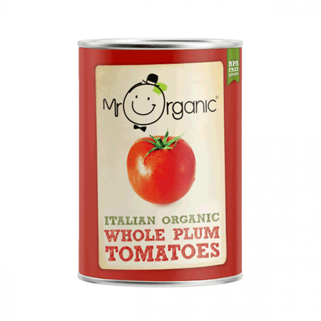 Mr. Organic Italian Organic Whole Plum Tomatoes 400g