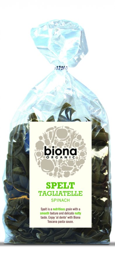 Biona Organic Spelt Tagliatelle Spinach 250g