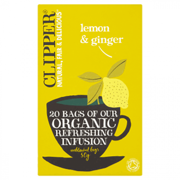 Clipper Organic Lemon & Ginger Infusion 50g