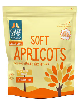 Crazy Jack Organic Apricots - Ready-to-Eat 200g