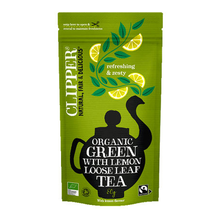 Clipper Organic Green & Lemon Loose Leaf Tea 80g