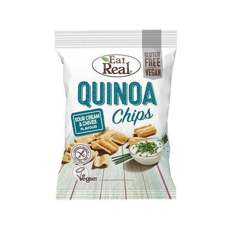Eat Real Sour Cream & Chives Quinoa Chips 80g