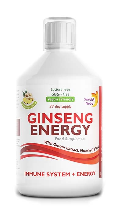 Swedish Nutra Ginseng Energy Liquid 500ml