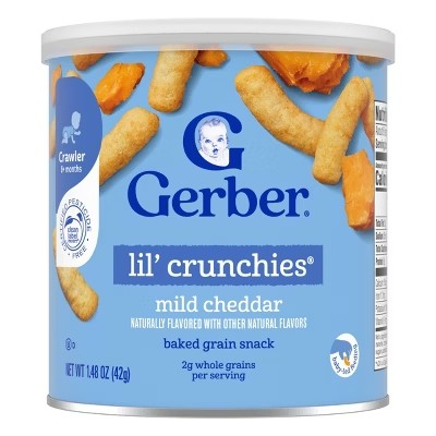 Gerber Lil' Crunchies Mild Cheddar 42g