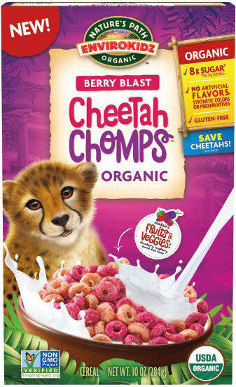 Nature's Path Envirokidz Organic Berry Blast Cheetah Chomps Cereal 284g