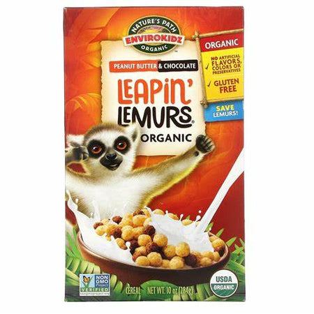 Nature's Path Envirokidz Organic Peanut Butter & Chocolate Leapin Lemurs Cereal 284g