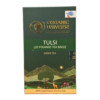 Organic Universe Organic Uni-Tulsi Tea (20 Pyramid Tea Bags)