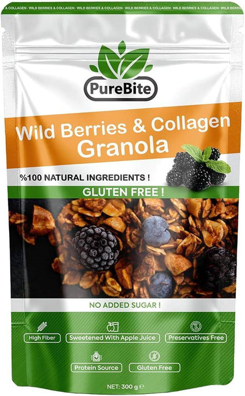 Pure Bite Wild Berries & Collagen Granola - 300g