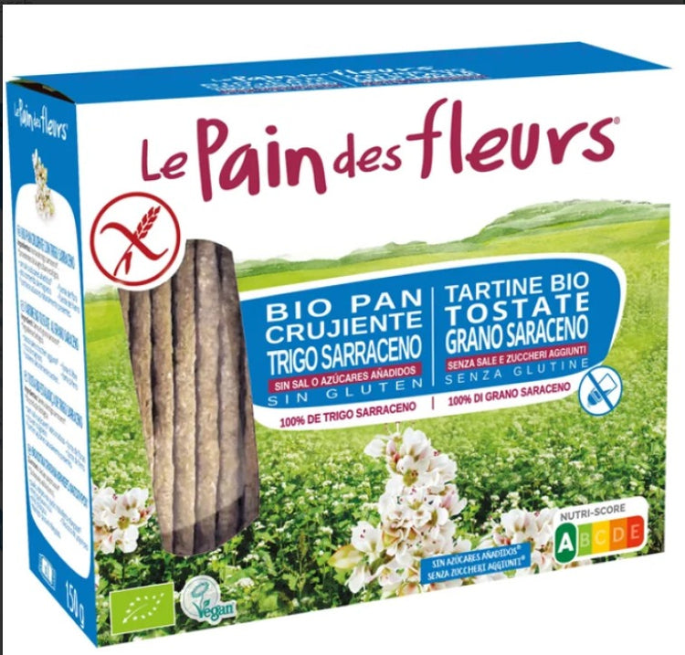 Le Pain Des Fleurs Buckwheat Crispbread - no salt, no added sugar 150g