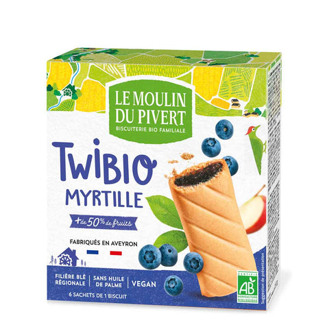 Le Moulin Du Pivert Blueberry Filled Snack Bars 150g