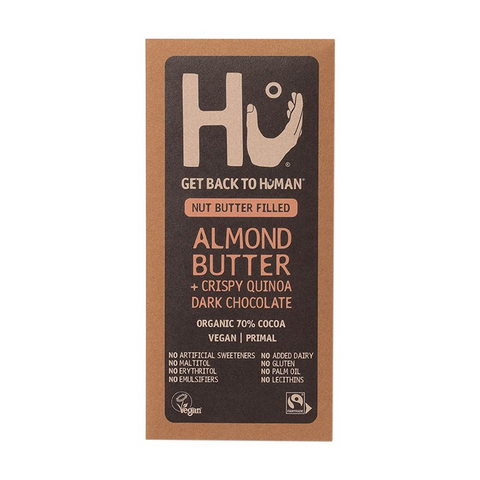 Hu Organic Almond Butter & Crispy Quinoa Dark Chocolate Bar 60g