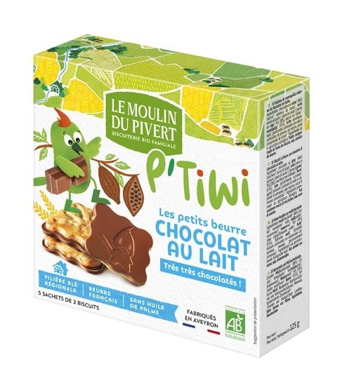 Le Moulin Du Pivert Milk Chocolate Butter Biscuits 125g