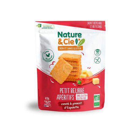 Nature & Cie Gluten Free Cheese and Pepper Savoury Biscuits 80g