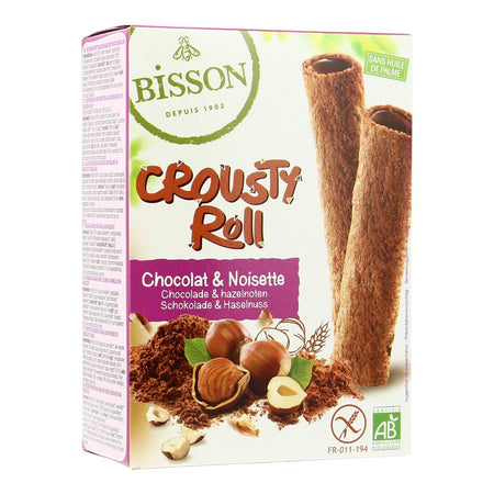 Bisson Crusty Roll Chocolate & Hazelnut 125g