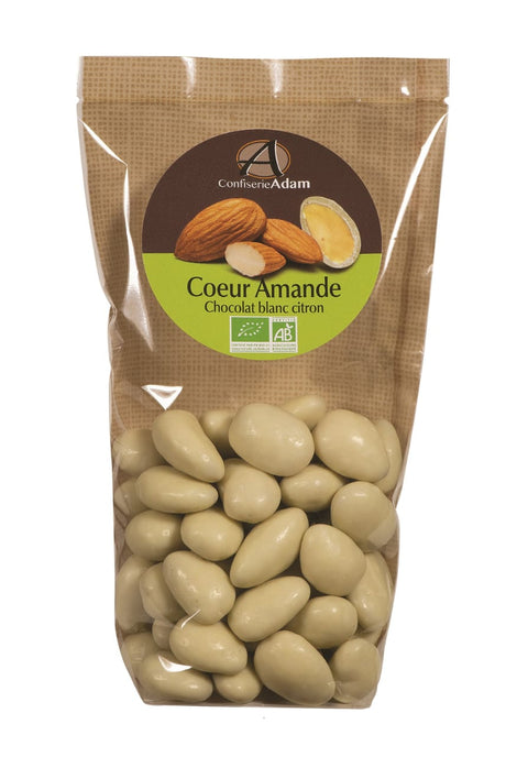 Roasted Almond Coated with Lemon Flavored White Chocolate - 150g