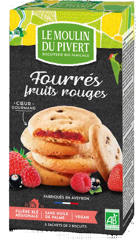 Le Moulin Du Pivert Red Fruits Filled Biscuits - 175g