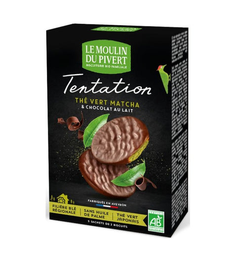Le Moulin Du Pivert Matcha Tea Biscuits - 130g