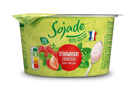Sojade Organic Strawberry Soya Yoghurt - 150g