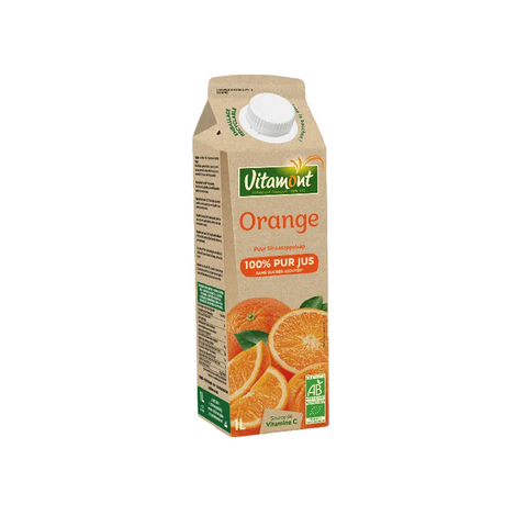 Vitamont Organic Orange Pure Juice - 1L