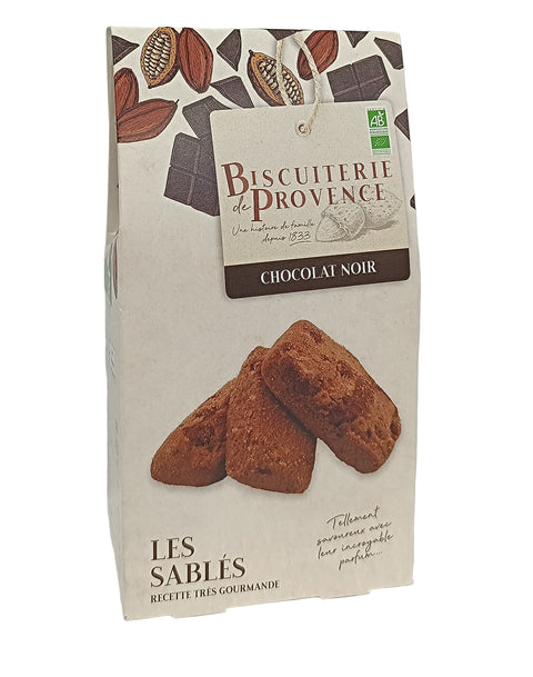 Biscuiterie De Provence Organic Dark Chocolate Shortbreads - 120g