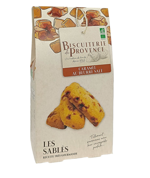 Biscuiterie De Provence Organic Salted Butter Caramel Shortbreads - 120g