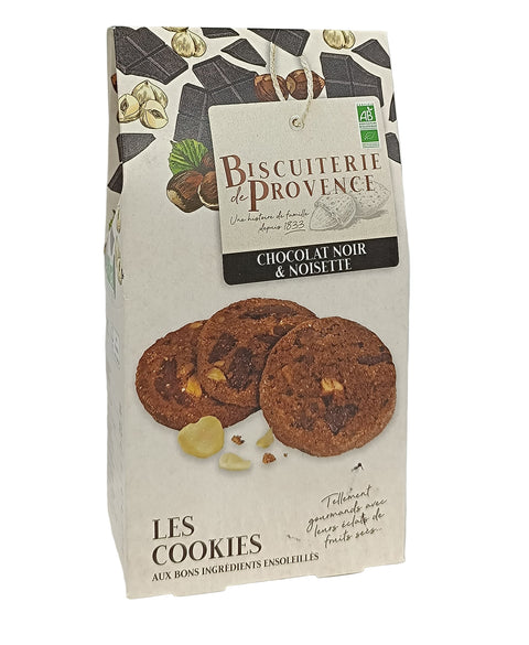 Biscuiterie De Provence Organic Dark Chocolate & Hazelnut Cookies - 120g