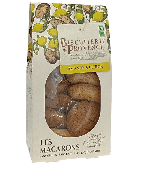 Biscuiterie De Provence Organic Lemon & Almond Macaroons - 130g