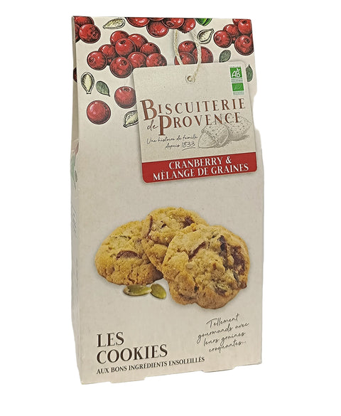 Biscuiterie De Provence Organic Cranberry & Seeds Cookies - 120g