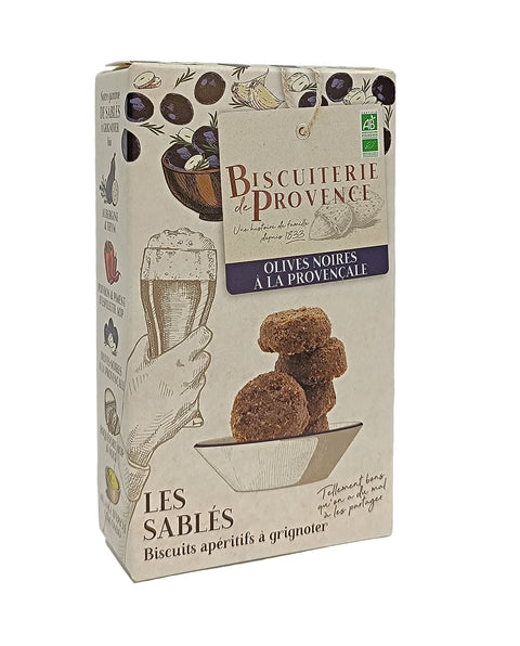 Biscuiterie De Provence Organic Black Olives Shortbread - 90g