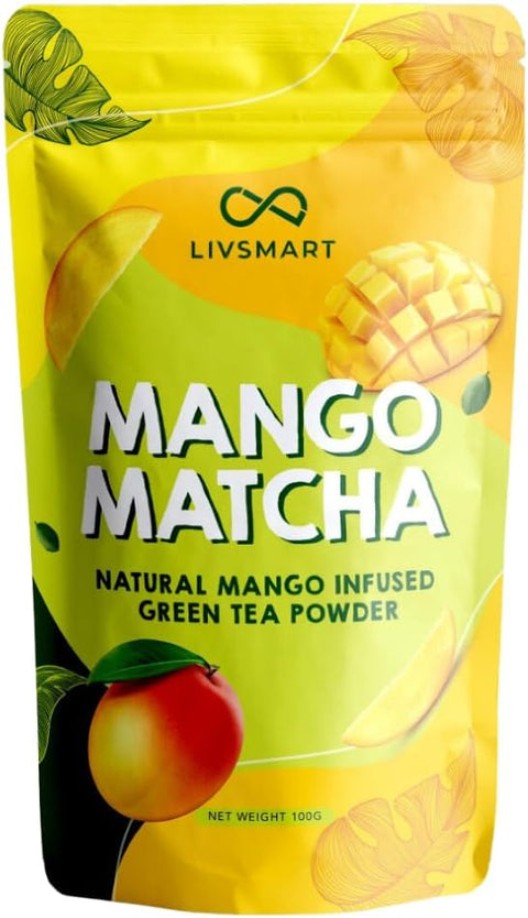 Livsmart Mango Matcha Infused Green Tea Powder 100g