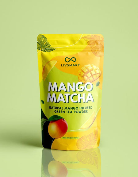 Livsmart Mango Matcha Infused Green Tea Powder 100g