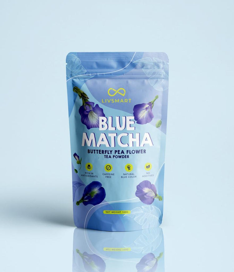 Livsmart Blue Matcha Butterfly Pea Flower Tea Powder 100g