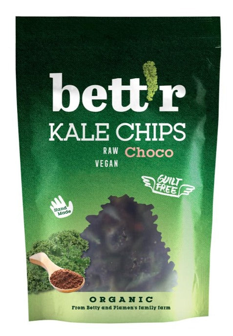 Bettr Kale Chips with Chocolate and Almond 30g