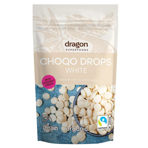 Dragon Superfoods Organic Choco Drops White - 200g