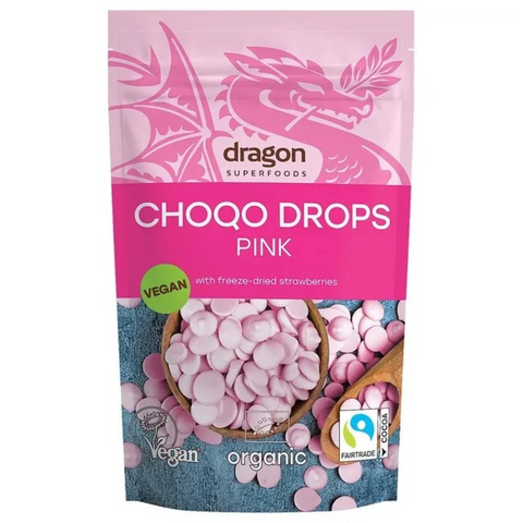 Dragon Superfoods Organic Choco Drops Pink - 200g