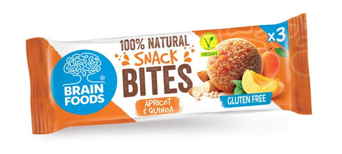 Brain Foods Snack Bites- Apricot and Quinoa 48g