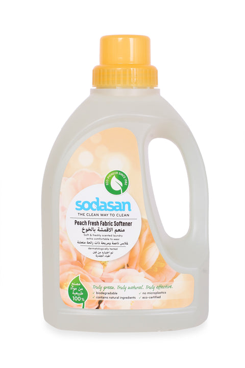 Sodasan 100% Natural Peach Fresh Fabric Softener - 750g