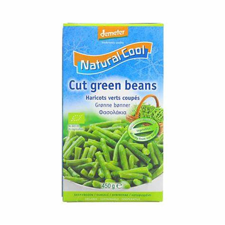 Natural Cool Organic Cut Green Beans 450g