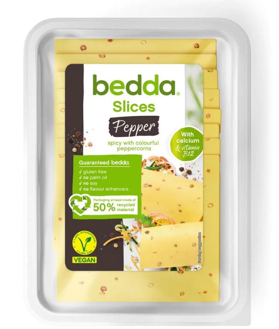 Bedda Cheese Slices Pepper Flavour 150g