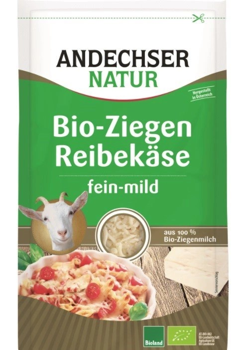 Andechsner Organic Goat Grated Cheese 48% - 100g