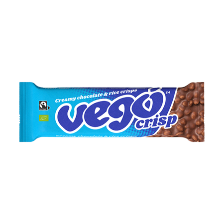 Vego Organic Chocolate & Rice Crisp Bar 40g