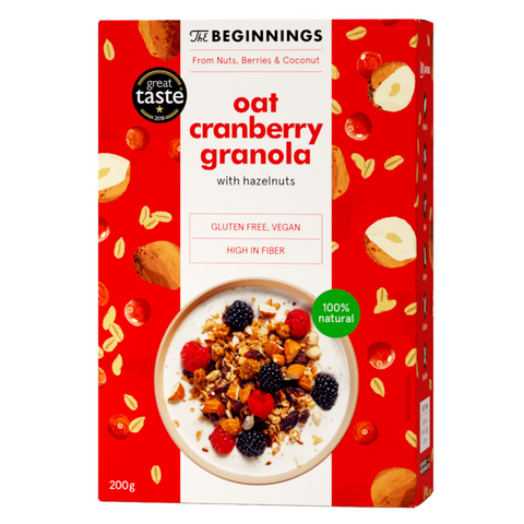 The Beginnings Oat Cranberry with Hazelnuts Granola - 200g
