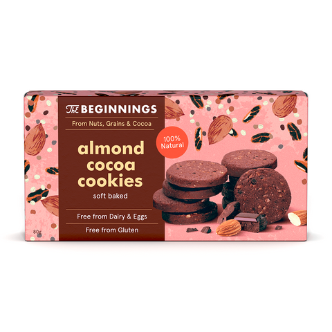 The Beginnings Almond Cocoa Cookies - 80g
