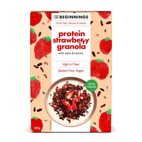 The Beginnings Protein Strawberry with Oats & Cocoa Granola - 200g