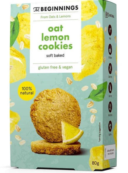 The Beginnings Oat Lemon Cookies 80g