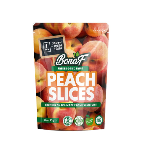 BonaF Freeze Dried Peach Slices - 25g