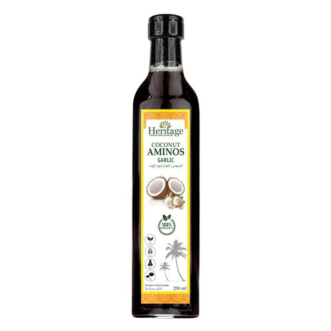 Heritage Organic Coconut Aminos Garlic - 25ml