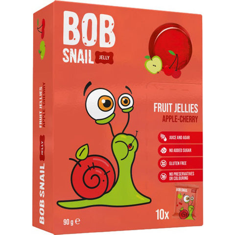 Bob Snail Apple Cherry Fruit Jellies - 90g